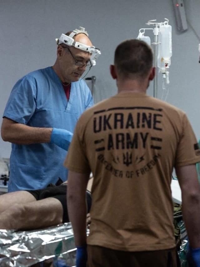Віктор Родін під час служби військовим хірургом у 93-й ОМБр «Холодний Яр»